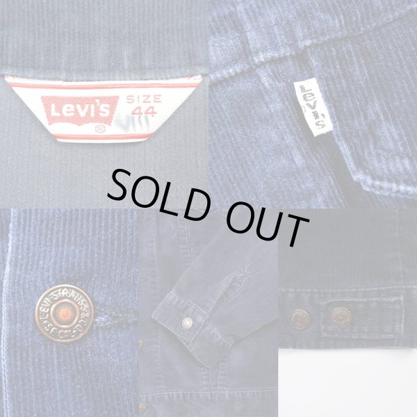画像3: 70's Levi's 70505 コーデュロイジャケット "NAVY” (3)