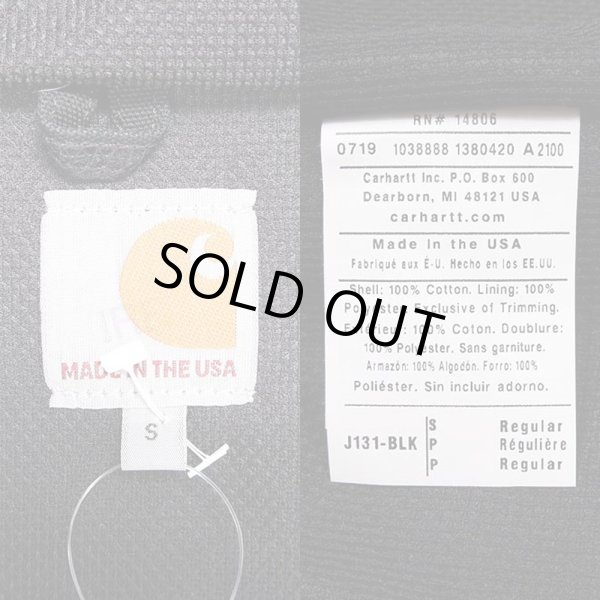 画像3: Carhartt アクティブジャケット "BLACK / MADE IN USA" (3)
