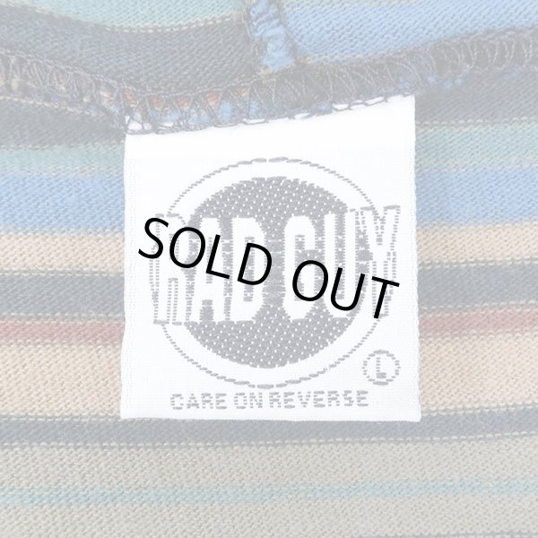 画像2: 90's RAD GUY マルチボーダー柄 フーディーカットソー "MADE IN USA" (2)