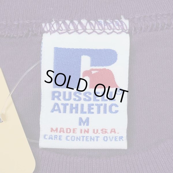 画像2: 90's RUSSELL ポケットTシャツ "DEADSTOCK / MADE IN USA / PURPLE" (2)