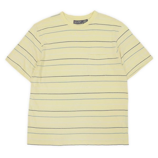 画像1: 90's Puritan マルチボーダー ポケットTシャツ (1)