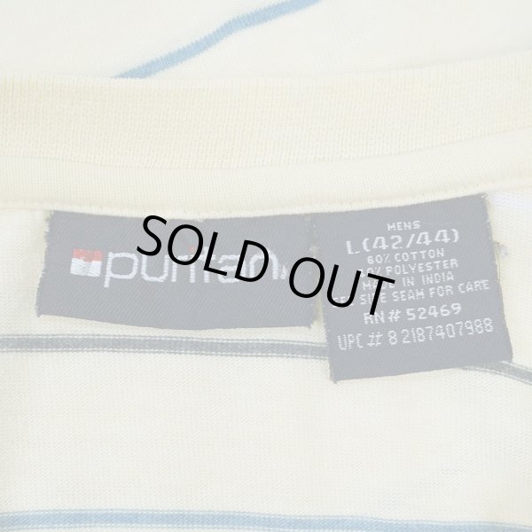 画像2: 90's Puritan マルチボーダー ポケットTシャツ (2)