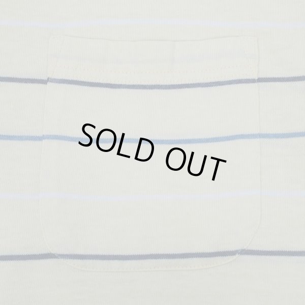 画像3: 90's Puritan マルチボーダー ポケットTシャツ (3)