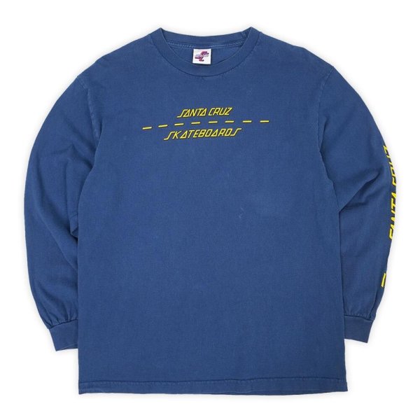 画像1: 00's SANTA CRUZ L/S プリントTシャツ “NAVY” (1)
