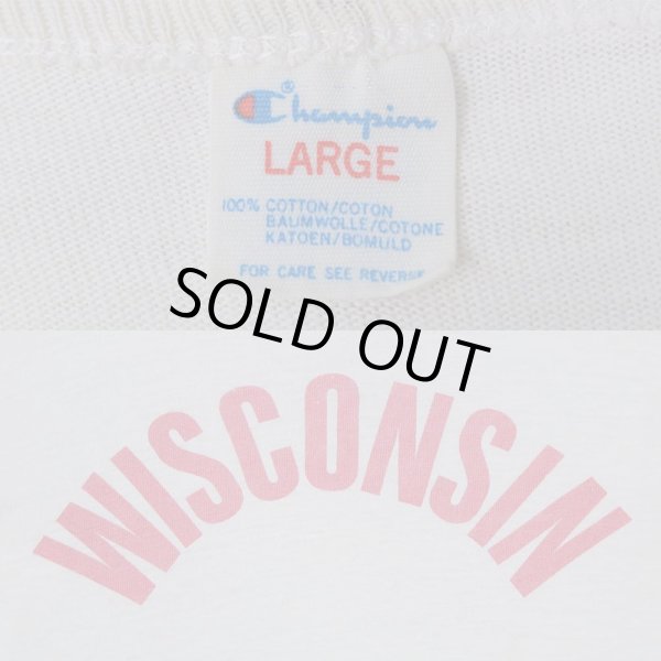 画像3: 80's Champion ベースボールTシャツ “染み込みプリント” (3)