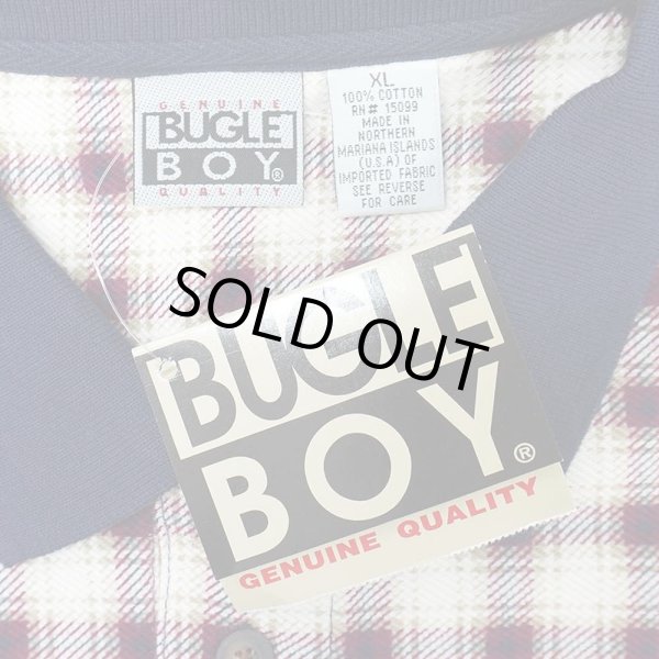 画像2: 90's BUGLE BOY オンブレチェック柄 ポロシャツ "DEADSTOCK" (2)