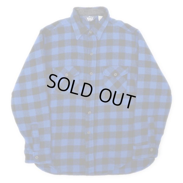 画像1: 80's Woolrich ブロックチェック柄 ウールシャツ "MADE IN USA" (1)