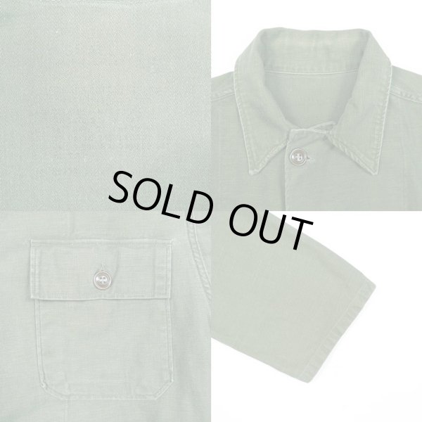 画像3: 50's US.ARMY コットンサテン ユーティリティーシャツ "1st 初期型" (3)