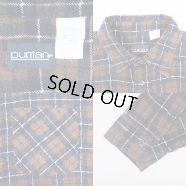 画像3: 90's Puritan プリントネルシャツ (3)
