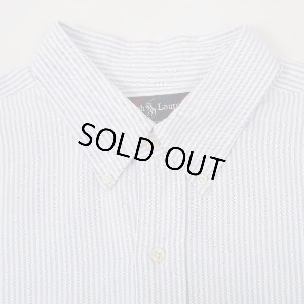 画像3: 90's Polo Ralph Lauren ストライプ柄 ボタンダウンシャツ "BIG SHIRT" (3)