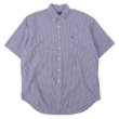 画像1: 90's Polo Ralph Lauren S/S ボタンダウンシャツ "BLAKE / NAVY Plaid" (1)