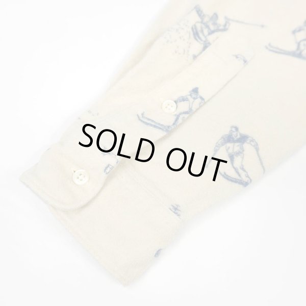 画像4: 90's Polo Ralph Lauren 総柄 シャモアクロスシャツ "MARLOWE" (4)