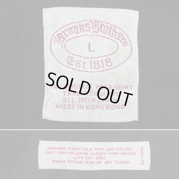 画像2: 00's Brooks Brothers リネンボタンダウンシャツ “BLACK” (2)