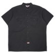 画像1: 90's BEN DAVIS S/S ワークシャツ "MADE IN USA / FADE BLACK" (1)