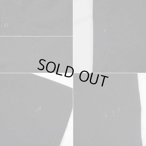 画像3: 90's BEN DAVIS S/S ワークシャツ "MADE IN USA / FADE BLACK" (3)