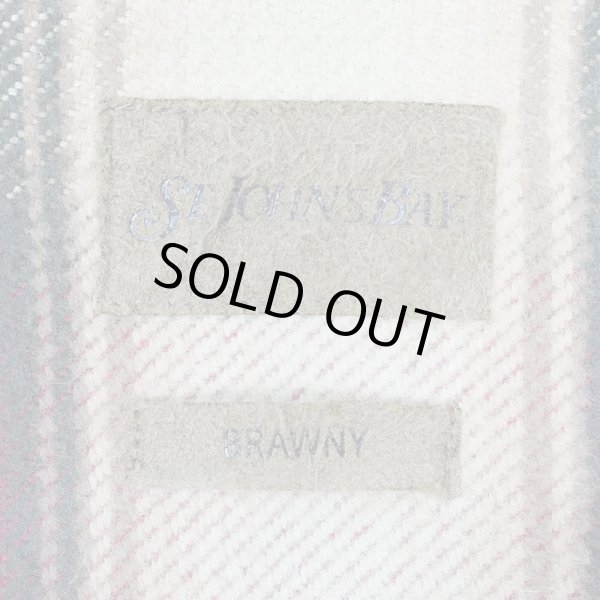 画像2: Late 90's ST JOHN'S BAY ヘビーネルシャツ "Red Ombre Plaid" (2)