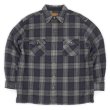 画像1: Late 90's ST JOHN'S BAY ヘビーネルシャツ "Dark Navy Plaid" (1)