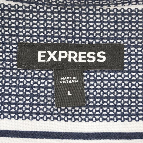 画像2: 00's EXPRESS S/S オープンカラー レーヨンシャツ (2)