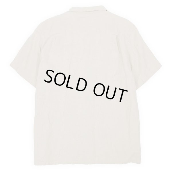 画像2: 90's ST JOHN'S BAY S/S オープンカラーシャツ "LINEN × COTTON" (2)