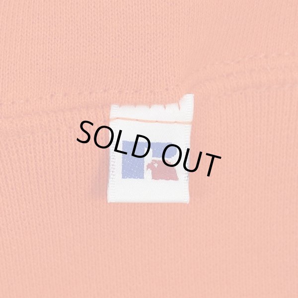 画像3: 90-00's RUSSELL 前V ブランクスウェット "ORANGE / DEADSTOCK" (3)