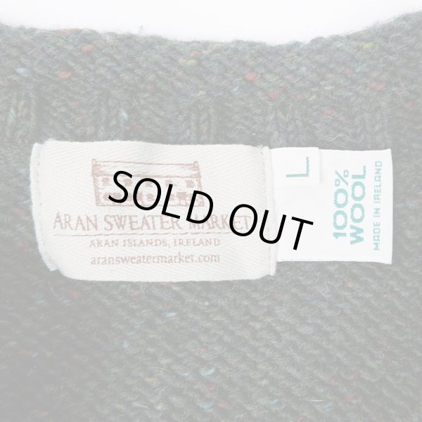 画像2: 00's ARAN SWEATER MARKET カラーネップ柄 ヘンリーネック ウールニット "MADE IN IRELAND" (2)
