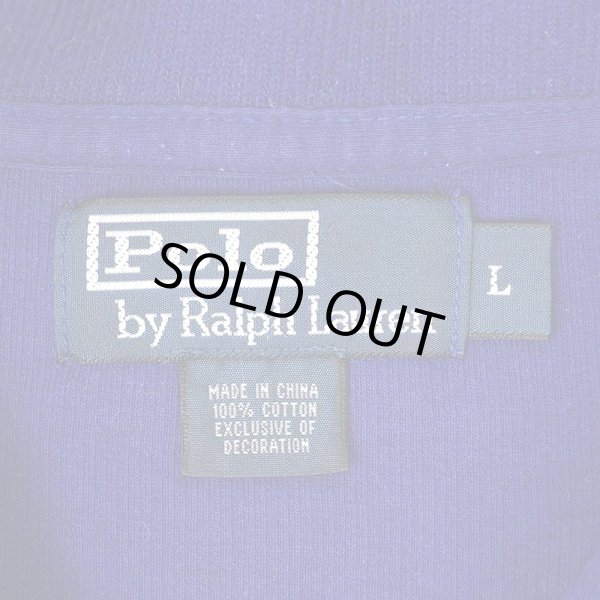 00's Polo Ralph Lauren ハーフジップ コットンニット 
