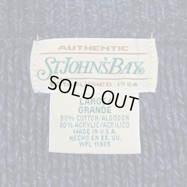画像2: 90's ST.JOHN’S BAY グラデーションボーダー柄 コットンニット "MADE IN USA" (2)