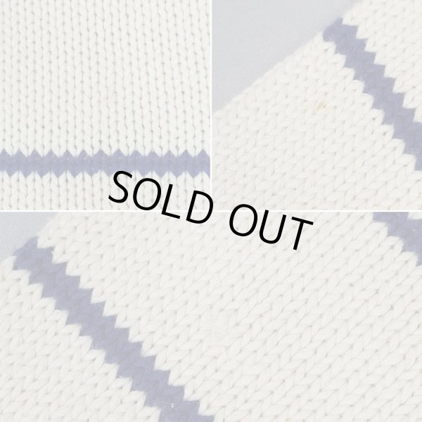 画像4: 80's Eddie Bauer ボーダー柄 コットンニット "黒タグ" (4)