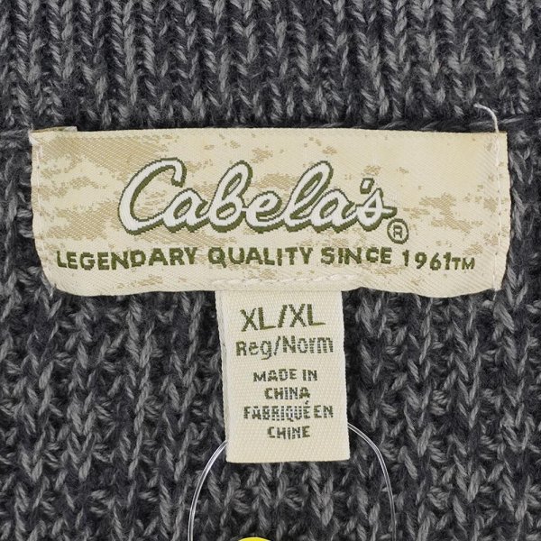 画像2: 00's Cabela's コットンジープニット (2)