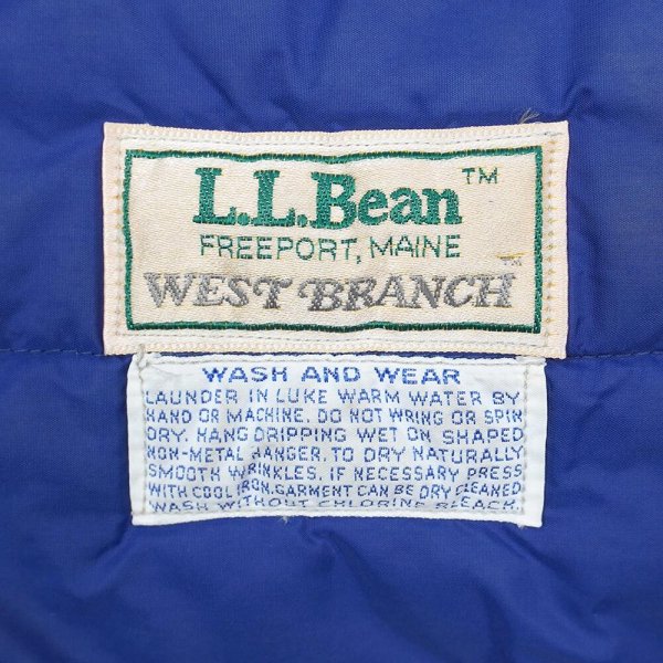 画像2: 80's L.L.Bean パデッドベスト "WEST BRANCH" (2)