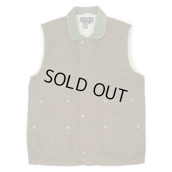 画像1: 90's The J.Peterman Company パデッド フィールドベスト (1)