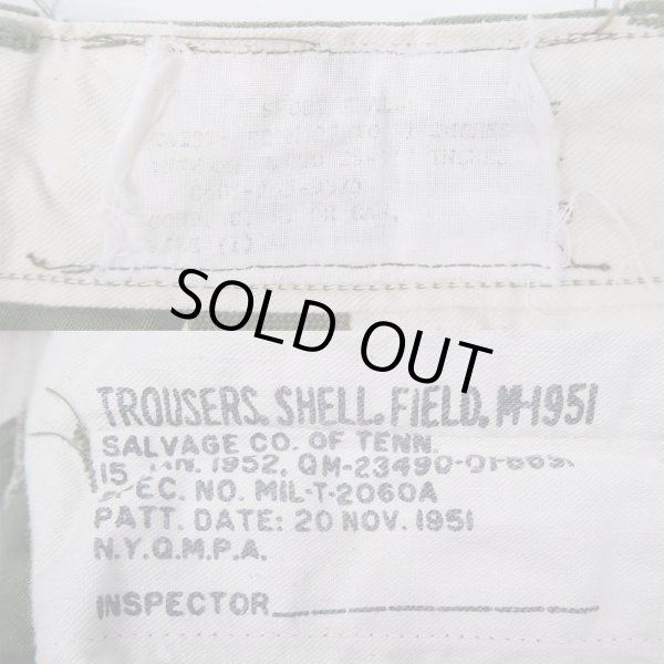 画像3: 50's US.ARMY M-51 フィールドトラウザー "SMALL-SHORT" (3)