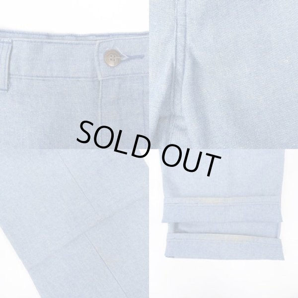 画像4: 90's Polo Ralph Lauren 2タック シャンブレートラウザー (4)