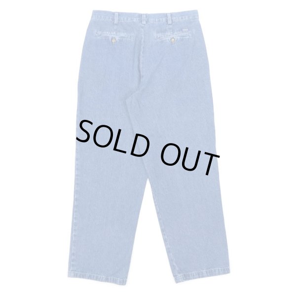 画像2: 00's IZOD 2タック デニムトラウザー (2)