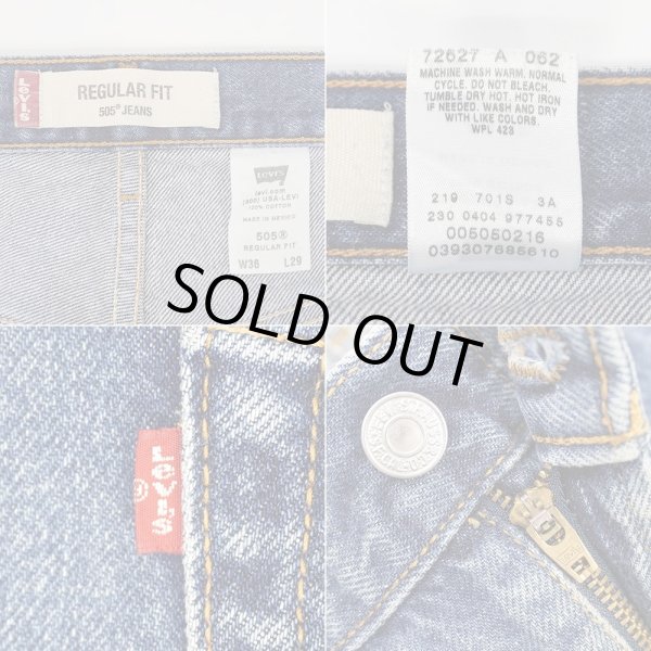 画像4: 00's Levi's 505 デニムパンツ "W36 L29" (4)