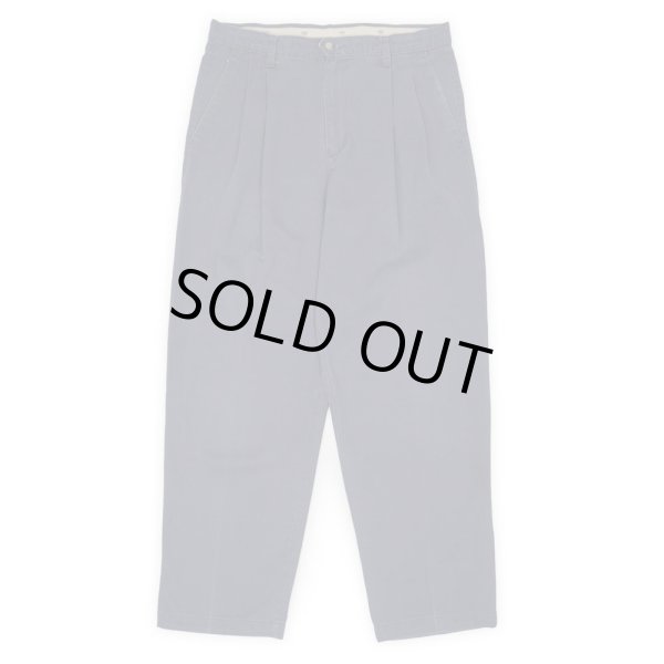 画像1: 90's DOCKERS 2タック チノトラウザー "FADE NAVY / W33 L30" (1)