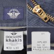 画像3: 90's DOCKERS 2タック チノトラウザー "FADE NAVY / W33 L30" (3)