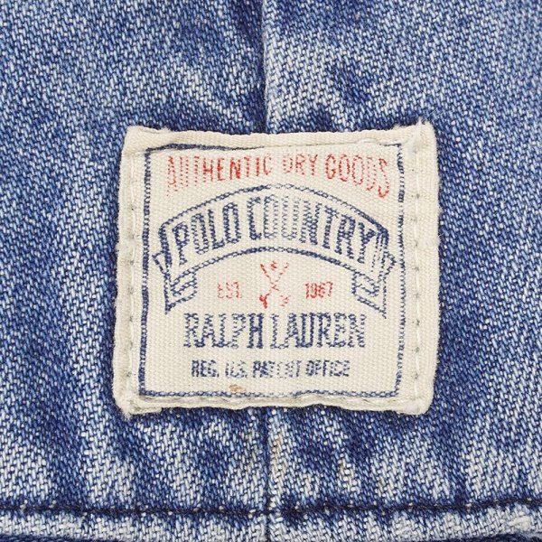 画像3: 90's Polo Ralph Lauren 2タック デニムトラウザー "POLO COUNTRY TAG / MADE IN CANADA" (3)