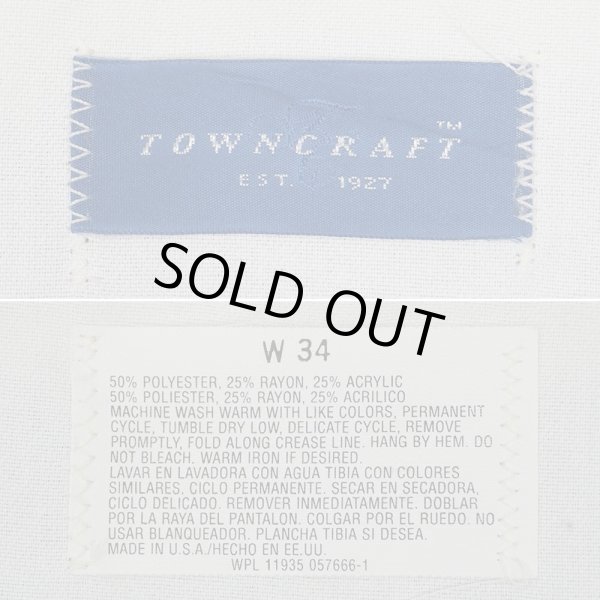 画像3: 90's TOWNCRAFT 2タック スラックス "MADE IN USA / W34" (3)