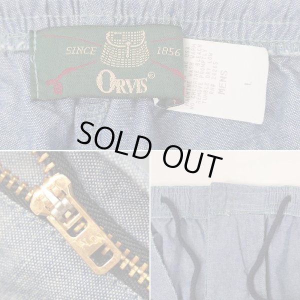 画像3: 【LARGE】90's ORVIS シャンブレー イージーショーツ "DEADSTOCK / MADE IN USA" (3)
