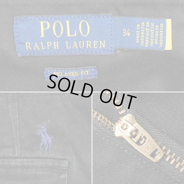 画像3: 00's Polo Ralph Lauren チノカーゴショーツ "W34 / BLACK" (3)