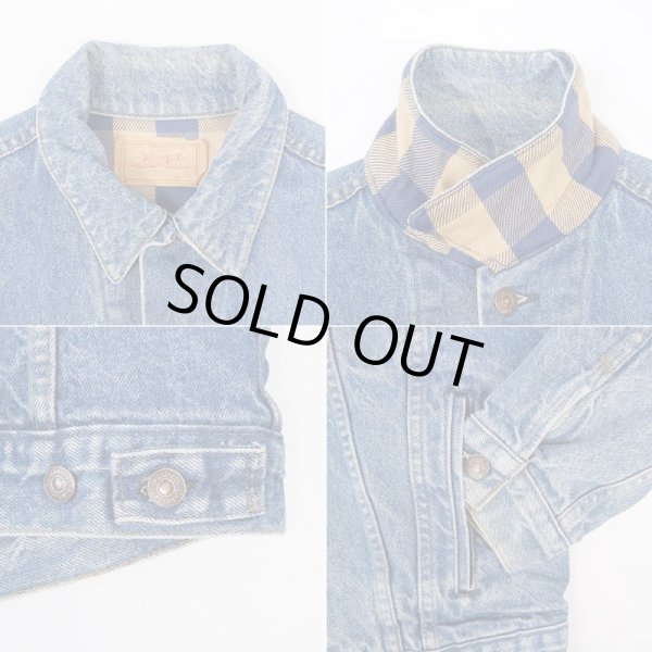 画像4: 80's Levi's 70411-0824 フランネルライナー デニムジャケット "MADE IN USA" (4)