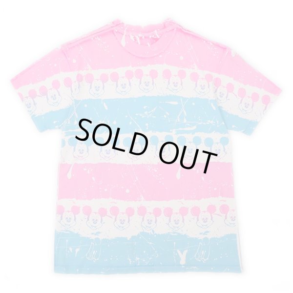 画像2: 90's MICKEY MOUSE 総柄プリントTシャツ “MADE IN USA” (2)