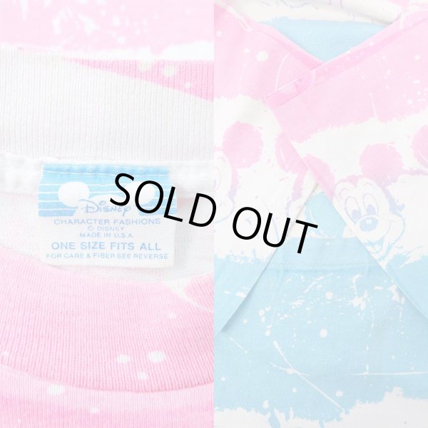 画像3: 90's MICKEY MOUSE 総柄プリントTシャツ “MADE IN USA” (3)