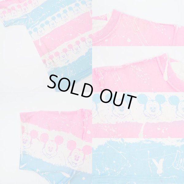 画像4: 90's MICKEY MOUSE 総柄プリントTシャツ “MADE IN USA” (4)