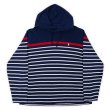 画像1: 00's Polo Ralph Lauren ボーダー柄 フーディーカットソー (1)