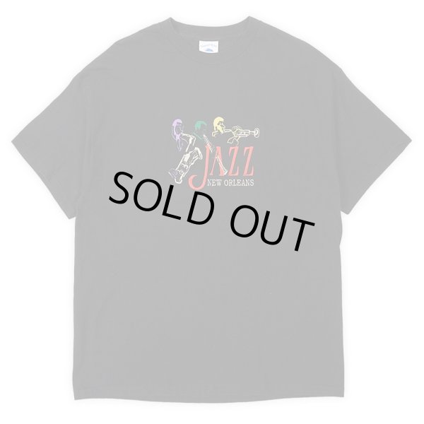 画像1: 90-00's JAZZ NEW ORLEANS ロゴ刺繍Tシャツ (1)