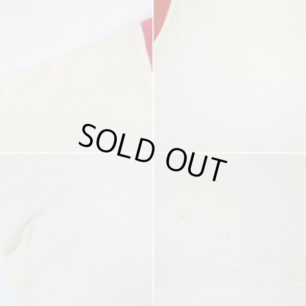 画像5: 60-70's Velva Sheen チョコチン リンガーTシャツ "染み込みプリント" (5)