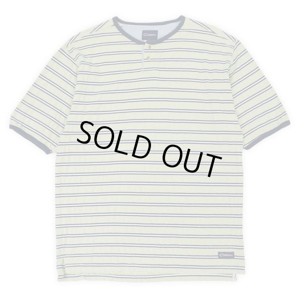 画像1: 90's Catalina ヘンリーネック マルチボーダーTシャツ (1)