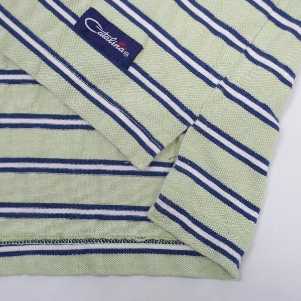 画像4: 90's Catalina ヘンリーネック マルチボーダーTシャツ (4)